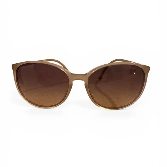 AUTHENTIC CHANEL Beige Frame Sunglasses with Brown Gradient Lenses - Picture 2 of 11